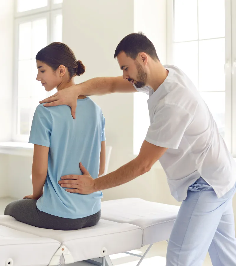 2_1 Patient undergoing physical therapy at Arlington Physical Therapy, highlighting personalized rehabilitation care.